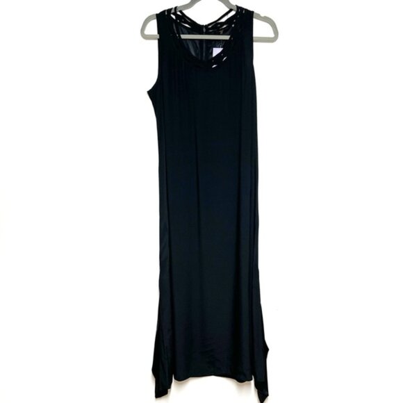 Kobi Halperin Womens Keira Black Braided Asymmetric Maxi Dress M - Picture 4 of 7